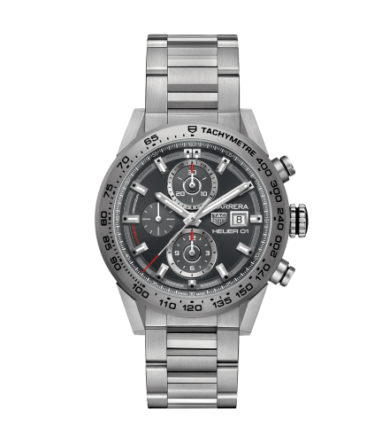 TAG Heuer Carrera Calibre Heuer 01 43 Titanium / Grey / Bracelet